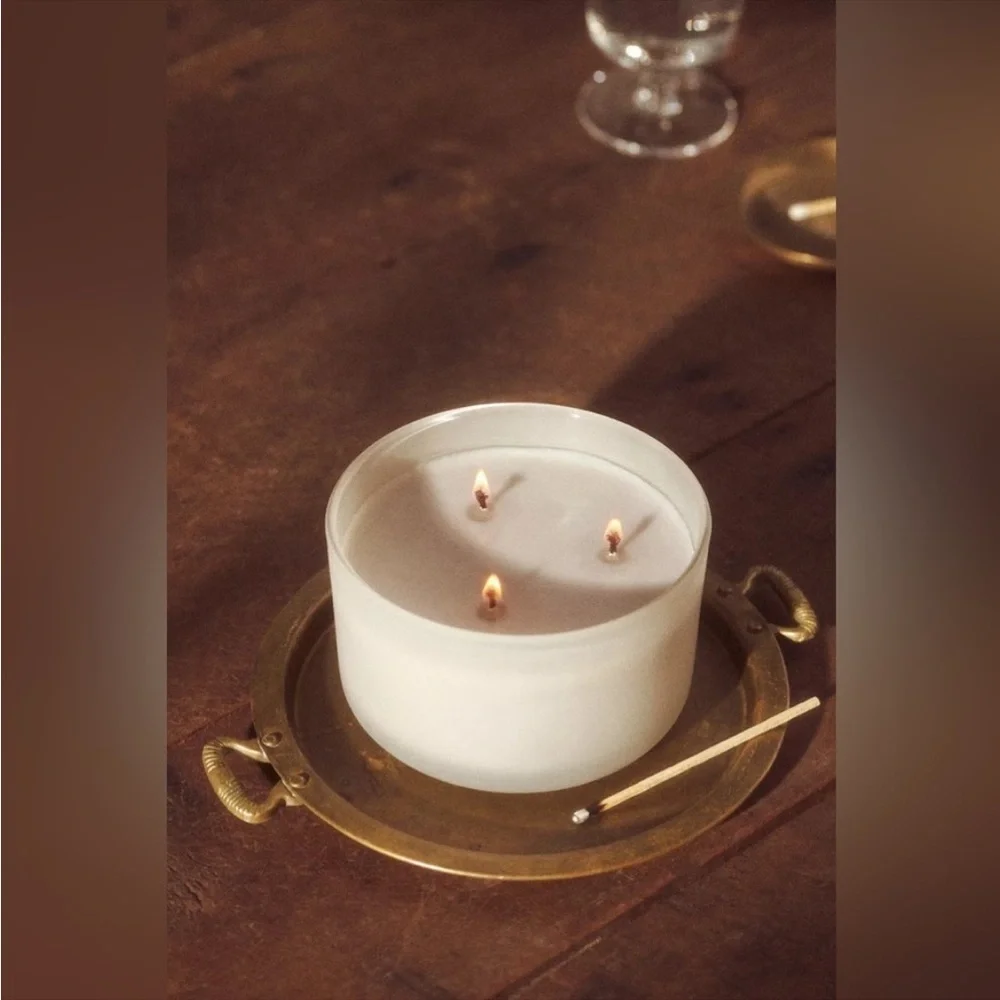 Anthropologie Days Last Light Floral Lavender Cashmere Boxed Candle NIB Set of 2